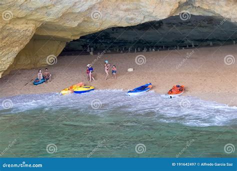 Lagoa, Portugal - July 11, 2020: View the Famous Benagil Caves from the ...