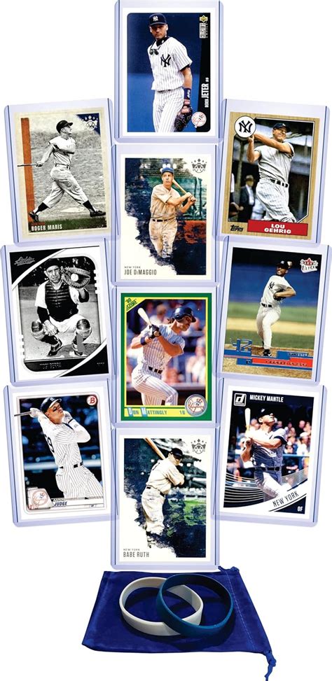 Amazon New York Yankees Legends Cards Babe Ruth Mickey Mantle