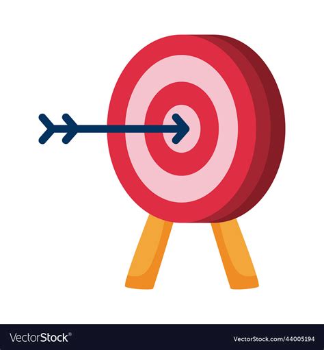 Target and arrow Royalty Free Vector Image - VectorStock