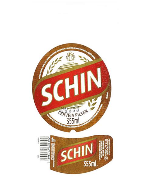 RÓTULO SCHIN CERVEJA PILSEN 355 ML BRAZIL