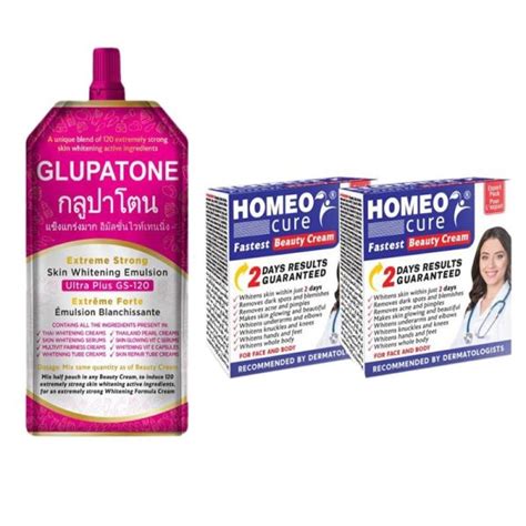 Glupatone With Homecure Creams Skin Whitening Emulsion Price