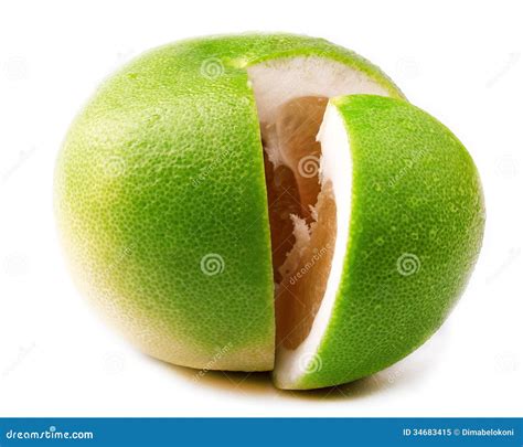 Ripe Grapefruit Isolated On White Stock Image Image Of Organic