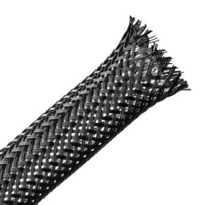 HellermannTyton 170 03027 Braided Sleeving Expandable 0 5 Dia Black