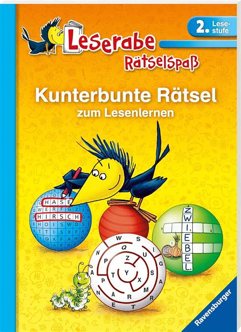 Leserabe Kunterbunte Rätsel zum Lesenlernen 2 Lesestufe Leserabe