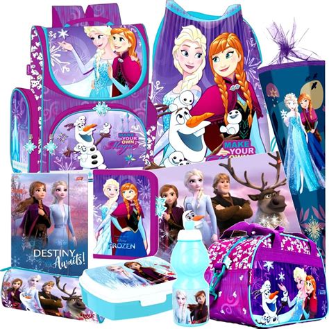 Frozen ELSA Olaf EISKÖNIGIN 10 Teile Set Schulranzen RANZEN Federmappe