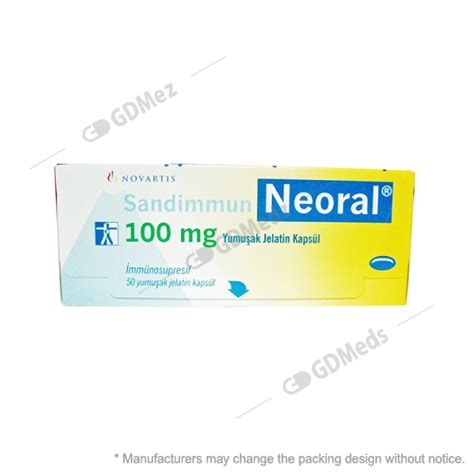 Sandimmun Neoral 100mg 100s Capsules GDMedz