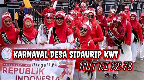 Karnaval Hut Ri Ke Desa Sidaurip Kwt Cilacap Youtube