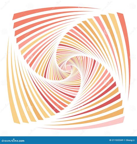 A Red And Pink Vortex Pattern Design Background Stock Vector