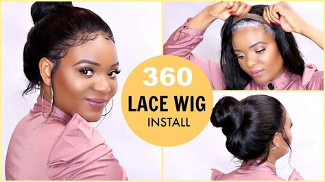 How To Lay A 360 Lace Frontal Wig Glueless Lace Wig Install Using