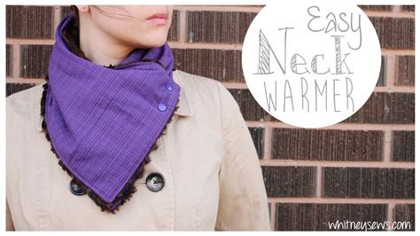 Neck Warmer How To 30 Minute Easy Diy Whitney Sews Youtube