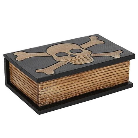 Wooden Skull And Crossbones Box Gothic Ts Skull And Crossbones