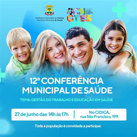 12ª Conferência Municipal da Saúde debaterá a Gestão do Trabalho e da