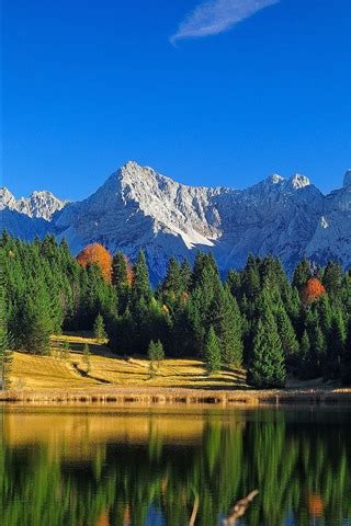 wallpaper beautiful nature landscape mountains forest lake water