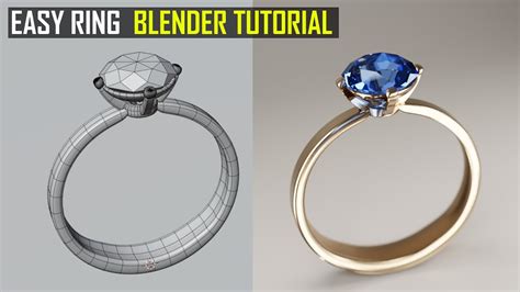 Easy Ring In Blender Tutorial Youtube