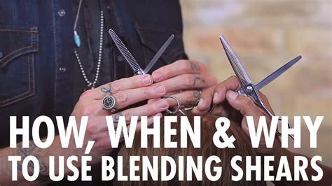 Why How And When To Use Blending Shears For Texturizing Hair Youtube