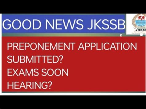 Good News For All Aspirants Exams Soon Preponement Application By Jkssb