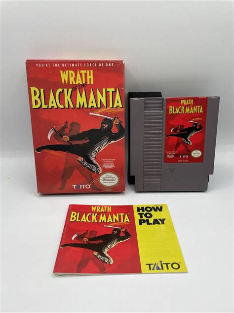 Wrath Of The Black Manta Nintendo Entertainment System 1990 NES CIB