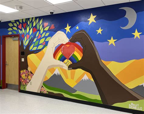 Braeburn Mural Celebrates Love Equity And Diversity We Ha West Hartford News