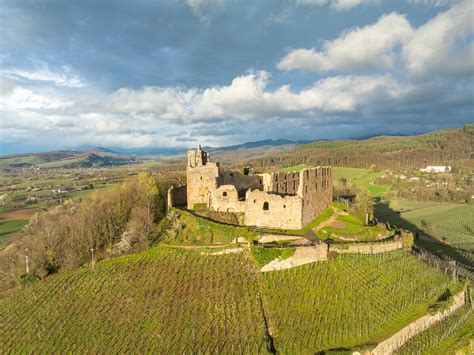 Aerial Staufen Castle Ruins Thomas Berwing Flickr