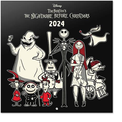 Grupo Erik Disney Kalender 2024 Wandkalender 2024 The Nightmare