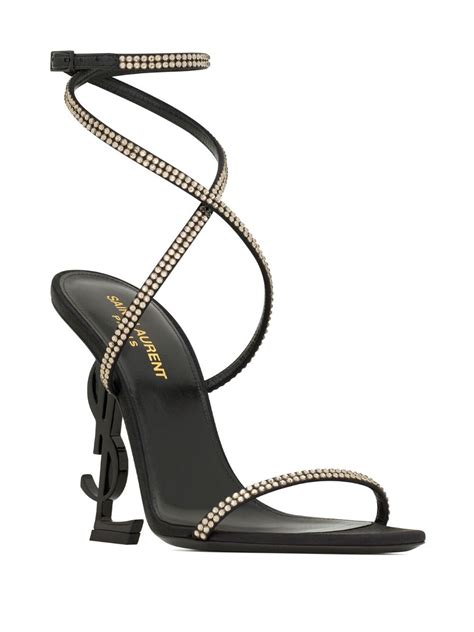 Saint Laurent Black Opyum Mm Sandals Farfetch