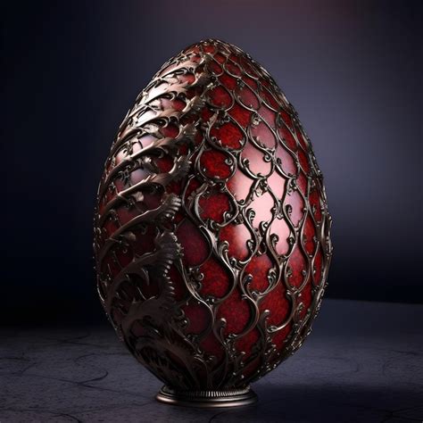 Premium Photo A Sculpture Of A Dragon Egg With Texture Detail And Color