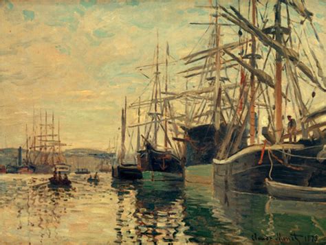 The port of Rouen クロードモネ Claude Monet 絵画イラストアート作品のプリント額装販売