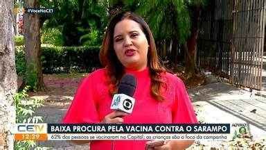 CETV 1ª Edição Fortaleza Fortaleza tem baixa procura pela vacina