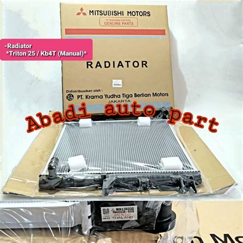 Jual Radiator Assy Mitsubishi Triton Pajero Cc Kb T Manual