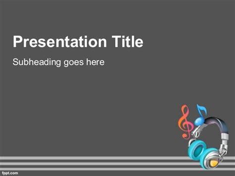 Music Powerpoint Background For Music Teaching Theme PowerPoint Prese…