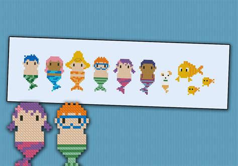 Bubble Guppies - Digital Cross Stitch Pattern