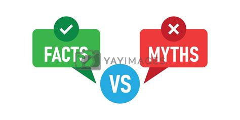 Myths Vs Facts Icon In Flat Style True Or False Vector Illustration On