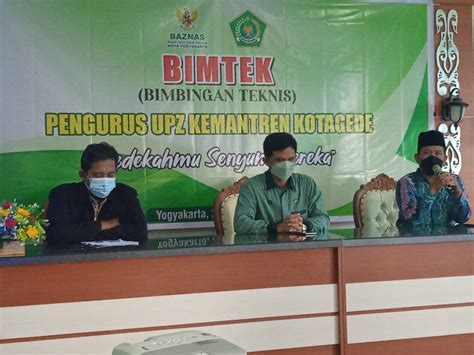 Bimbingan Teknis Bimtek Pengurus Upz Kemantren Kotagede Tingkatkan