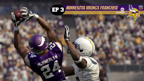 Madden 16 Xbox One Minnesota Vikings Owner Mode Franchise EP3 Week