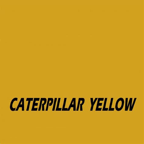 Caterpillar Yellow Machinery Tractor Agricultural Industrial Enamel