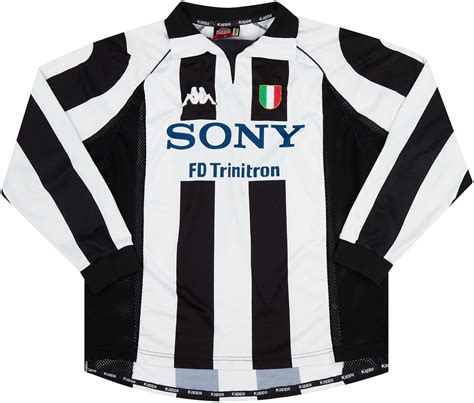 1997 98 Juventus Centenary Home L S Shirt Very Good 6 10 L