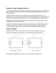 Direct Current Docx Module V Direct Current Circuits Direct Current