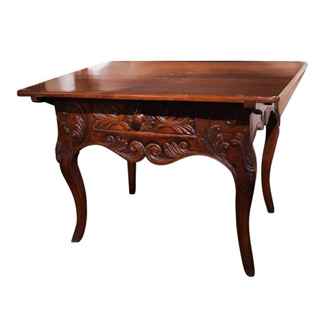 French Carved Walnut Game Presentation Table Foxglove Antiques