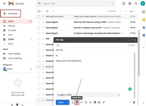 Quick Way To Send PDF In Gmail