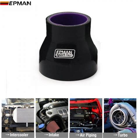 Epman Black Silicone Straight Reducer Hose Intercooler Silicon Turbo