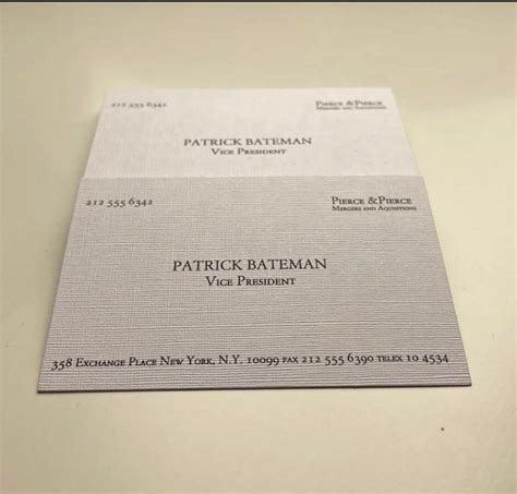 Patrick Bateman Business Card