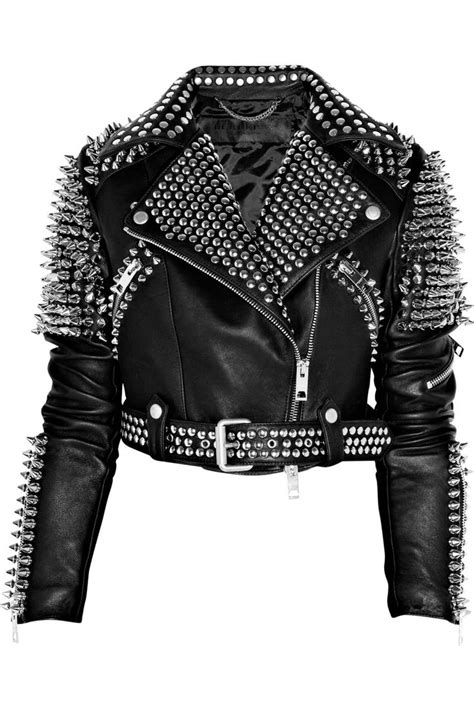 Burberry Prorsum Studded Leather Biker Jacket Net A Portercom