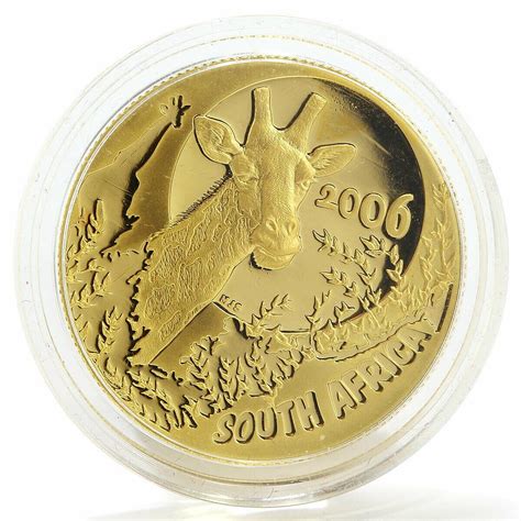 South Africa 50 Rand Natura Giraffe Gold Coin 12 Oz 2006 Coinsberg