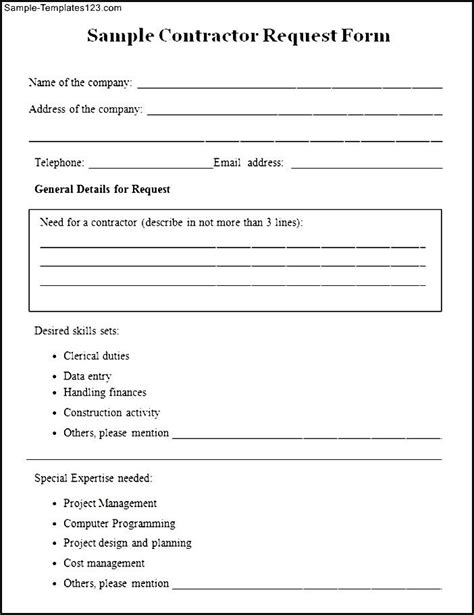 Construction Draw Request Template