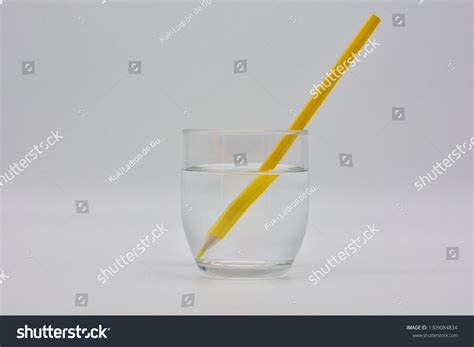 Refraction Light Shown Glass Water Colored Stock Photo 1309084834 ...