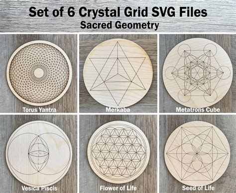 Crystal Grid Svg Files Sacred Geometry Svg File Sacred Etsy Canada