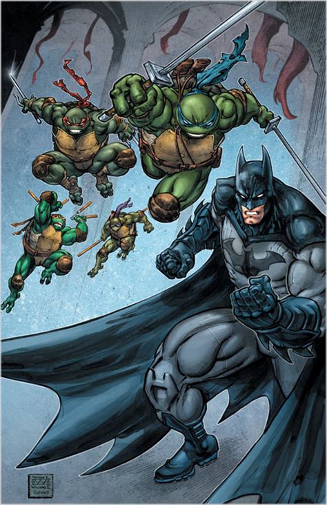 BATMAN/TMNT V1 #3 Reflection Cover - Freddie E. Williams II