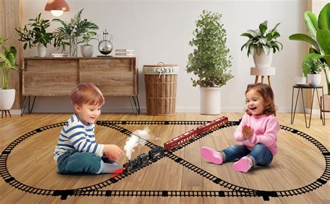 Hot Bee Train Set Train Toys With Luxury Tracks Glowing Passenger