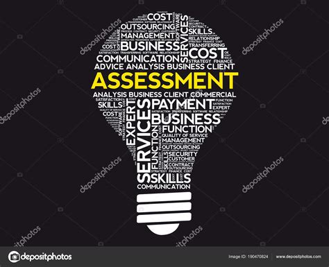 Assessment Bulb Word Cloud Stock Vector Image By ©dizanna 190470824