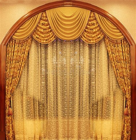 Yellow Velvet Theater Curtains Royalty Free Stock Photography - Image ...